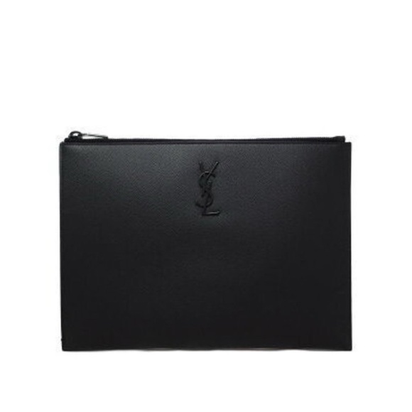 Yves Saint Laurent Monogram Cassandra Pouch Clutch Bag - Picture 1 of 8